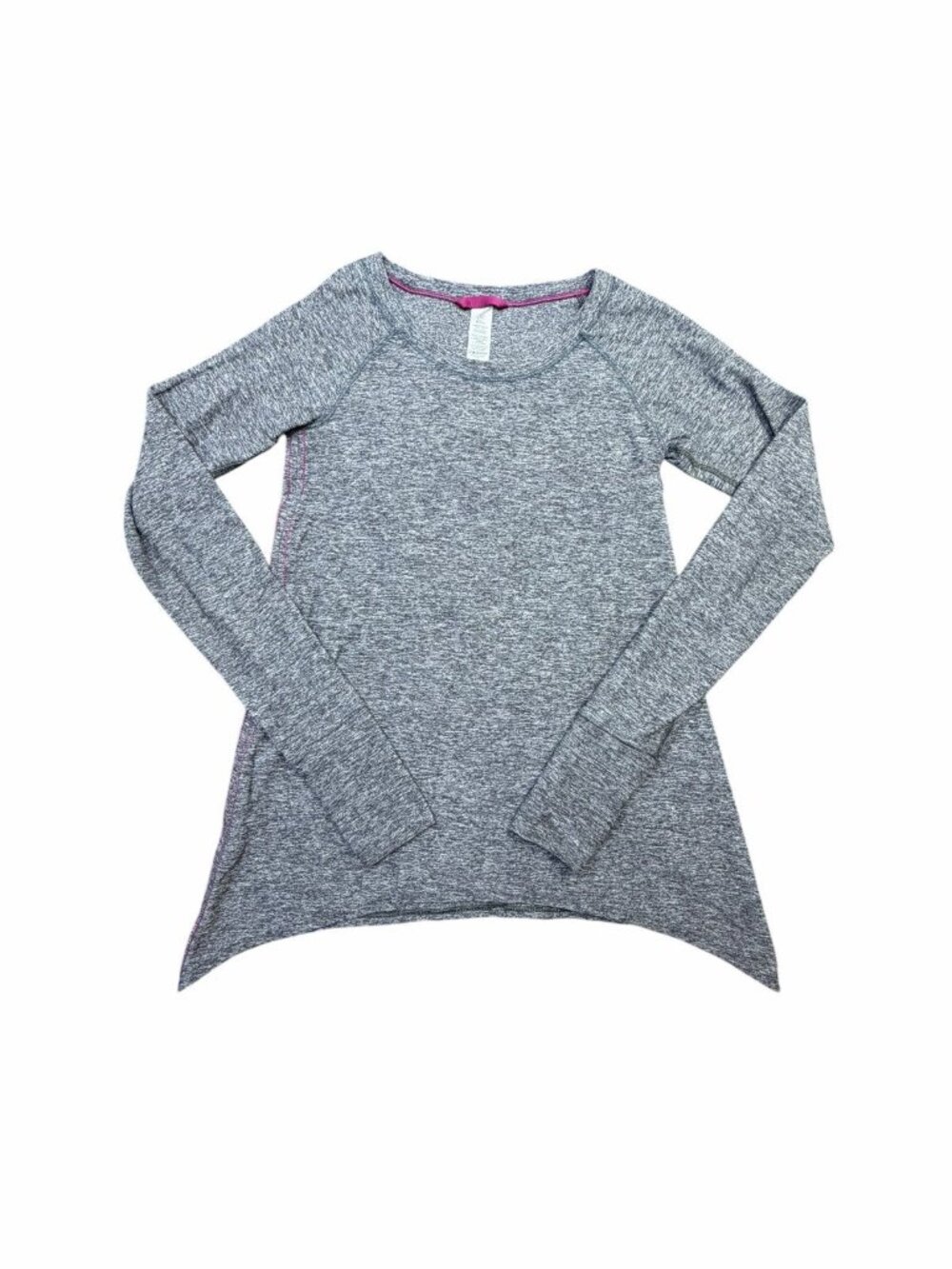 ivivva by Lululemon Girls Size 10 Gray Long Sleeve Athletic Performance Top